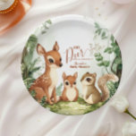 Plato De Papel Watercolor Woodland Oh Deer Baby Shower<br><div class="desc">¡Haz que tu ducha de bebé con temática de bosques sea aún más encantadora con las placas de papel Baby Shower "Oh venado" de Woodland! Estos platos son encantadores y cuentan con un ciervo dulce rodeado de delicadas flores, vegetación y elementos de un bosque caprichoso. Con suaves tonos tierra de...</div>