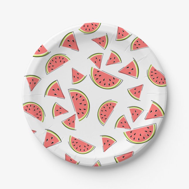 Plato De Papel Watermelon Placas multipapel (Anverso)