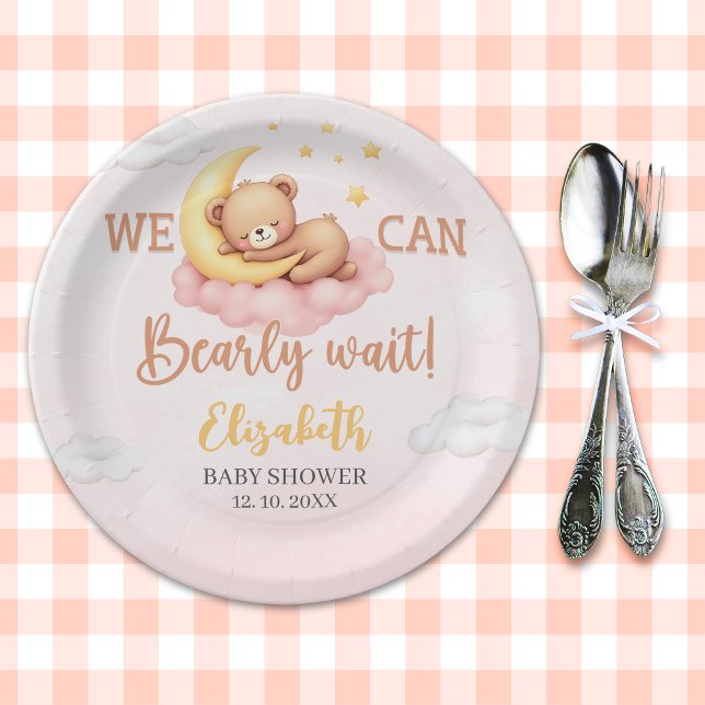 Plato De Papel We Can Bearly Wait - Baby Shower Party (Subido por el creador)