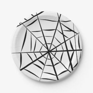 Plato De Papel Web de araña