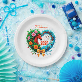 Plato De Papel Welcome 2026