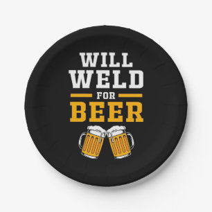 Plato De Papel Welder Bien Por La Cerveza