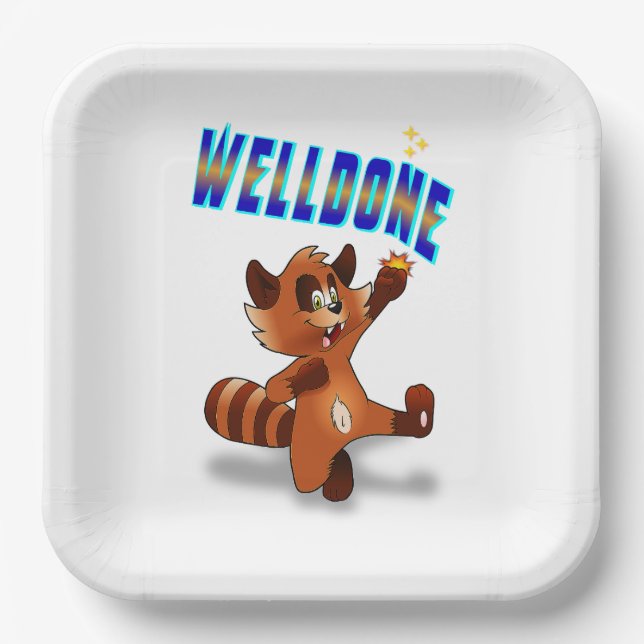 Plato De Papel Welldone (Anverso)