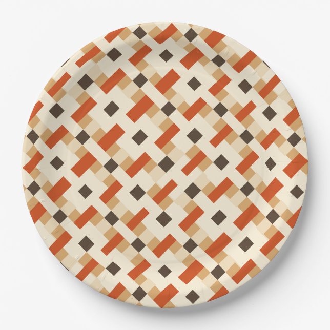 Plato De Papel Werona Viveke Brown (Anverso)