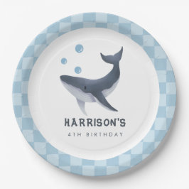 Plato De Papel Whale Under The Sea Ocean Thank You Favor