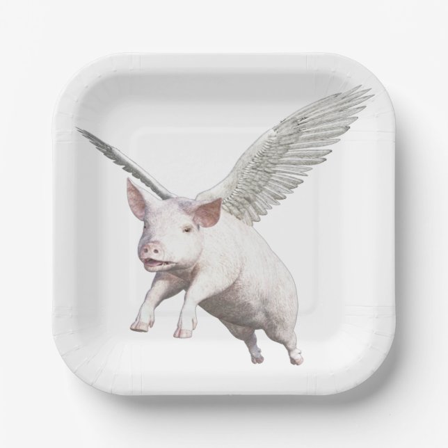 Plato De Papel When Pigs Fly (Anverso)