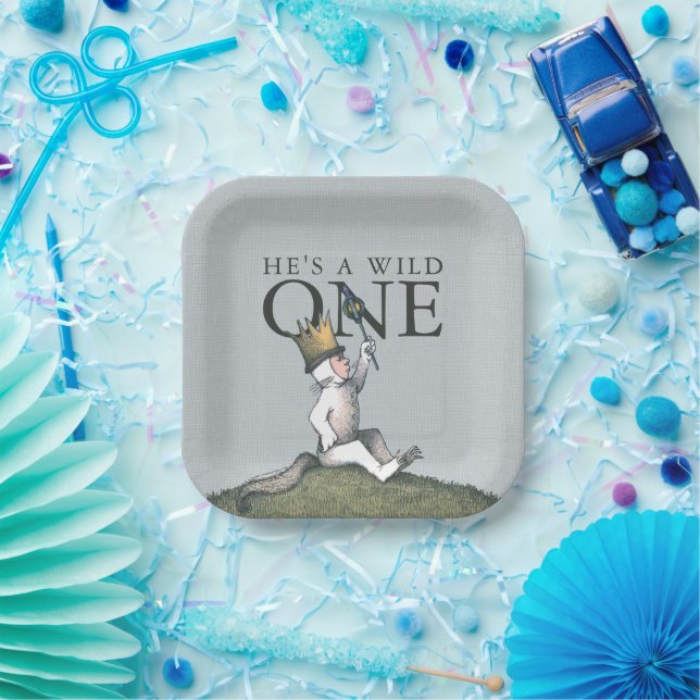 Plato De Papel Where the Wild Things Are 1st Birthday (Fiesta)