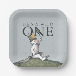 Plato De Papel Where the Wild Things Are 1st Birthday