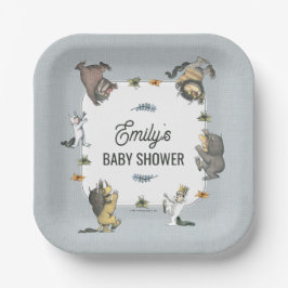Plato De Papel Where the Wild Things Are Character Baby Shower
