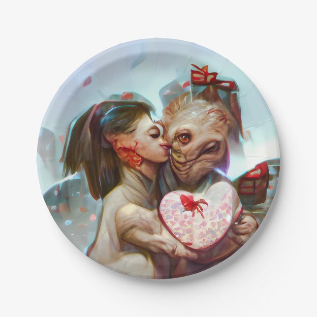 Plato De Papel Whimsical Alien Romance (Anverso)