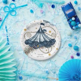 Plato De Papel Whimsical Fun Circus Birday