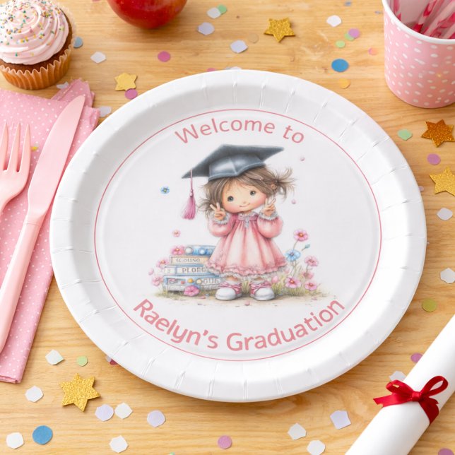 Plato De Papel Whimsical Kindergarten Graduation Celebration  (Subido por el creador)
