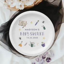 Plato De Papel Whimsical Magic Potions Halloween Baby Shower
