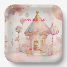 Plato De Papel Whimsical Wonders Candyland papel Plate
