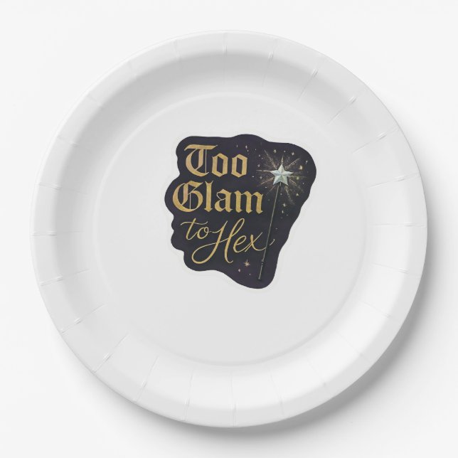 Plato De Papel Whimsigoo Fantasía Bosques Místicos, Luna y Mágica (Anverso)