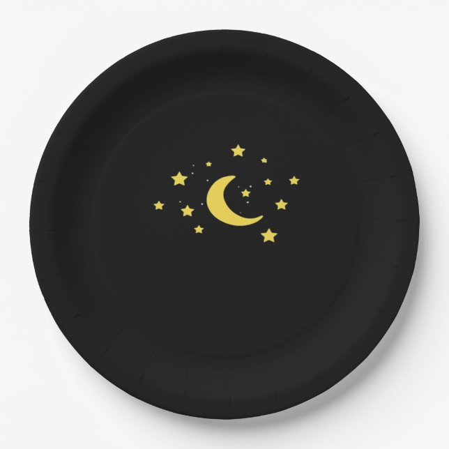 Plato De Papel Whimsigoth Night Sky Sun Moon Witchen (Anverso)