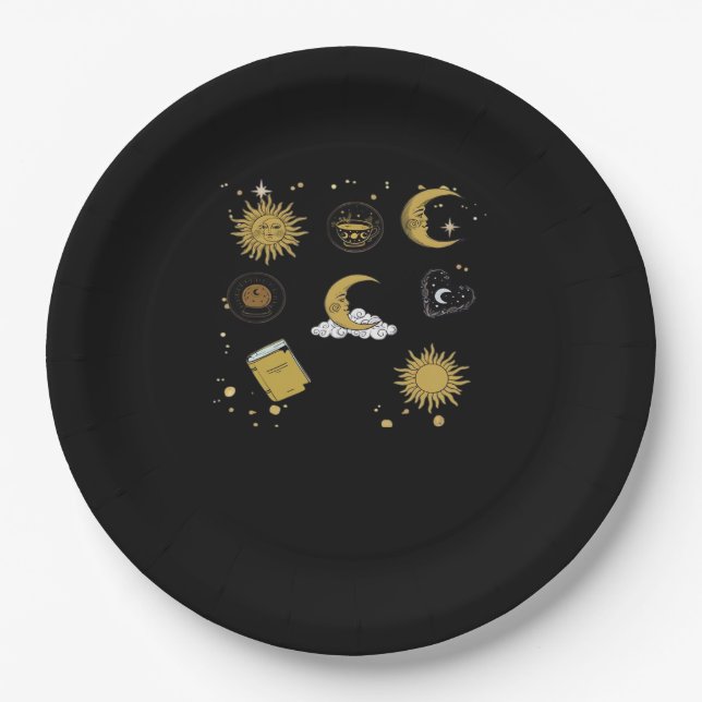 Plato De Papel Whimsigoth Sun Moon Witchen Classic (Anverso)
