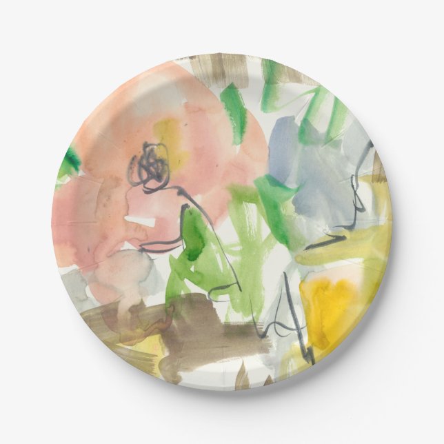 Plato De Papel Whimsy in the Garden II (Anverso)