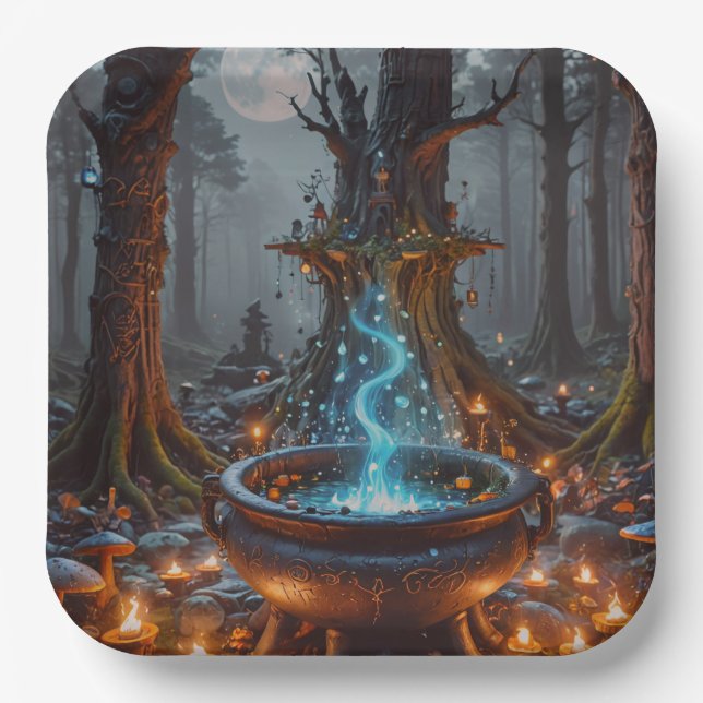 Plato De Papel Whispers of Magic Beneath the Moon (Anverso)