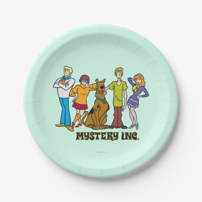 Plato De Papel Whole Gang 12 Mystery Inc (Anverso)