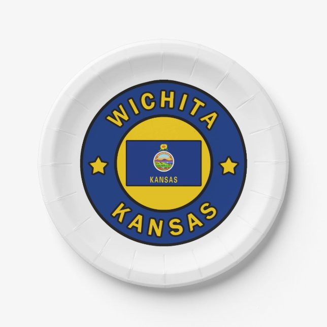 Plato De Papel Wichita Kansas (Anverso)