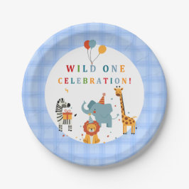 Plato De Papel Wild One First Birthday