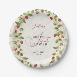 PLATO DE PAPEL WILD STRAW BERRY SWEET BABY SHOWER