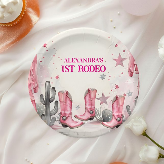 Plato De Papel Wild West 1st Rodeo Birthday (Subido por el creador)