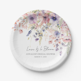 Plato De Papel Wildflower Bridal Shower