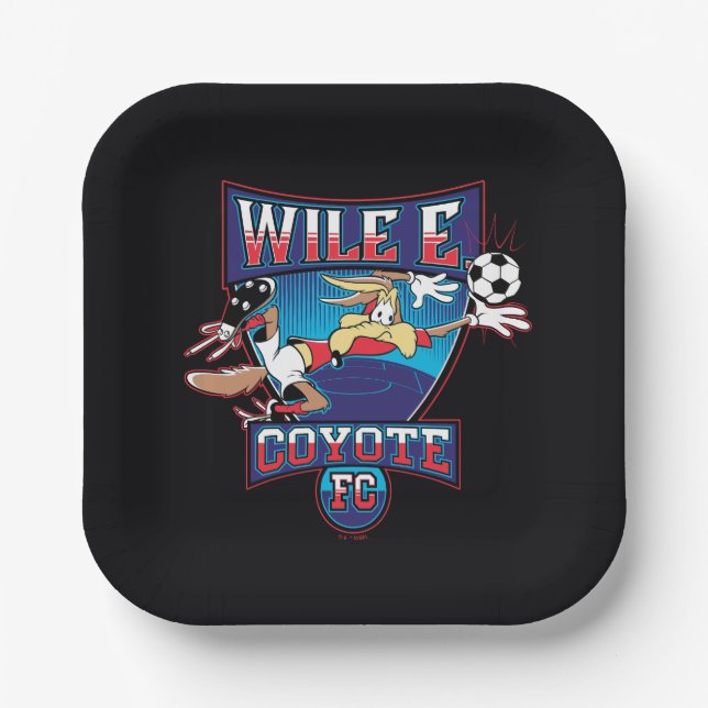 Plato De Papel WILE E. COYOTE™ Football Club Badge (Anverso)