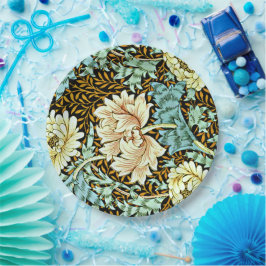 Plato De Papel William Morris - Crisantemo,