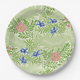 Plato De Papel William Morris Ferns y Flores