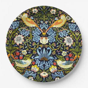 Plato De Papel William Morris - Ladrón de fresas