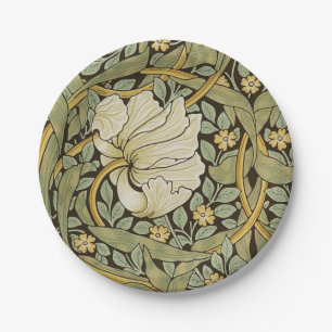 Plato De Papel William Morris Pimpernel Vintage Pre-Raphaelite