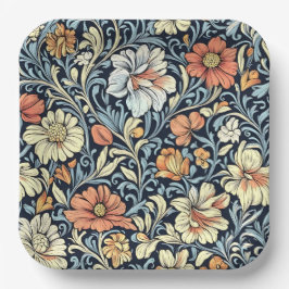 Plato De Papel William Morris style floral acanthus pattern