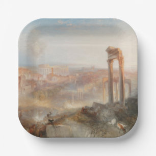 Plato De Papel William Turner British - Roma-Campo Vaccino modern