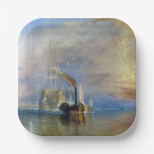 Plato De Papel William Turner - El temerario de la lucha