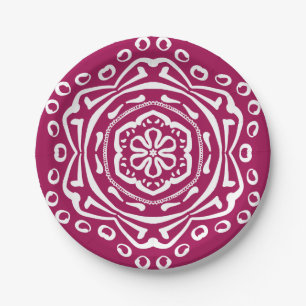 Plato De Papel Wine Mandala