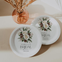 Plato De Papel Winter Bridal Shower