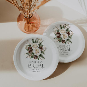 Plato De Papel Winter Bridal Shower