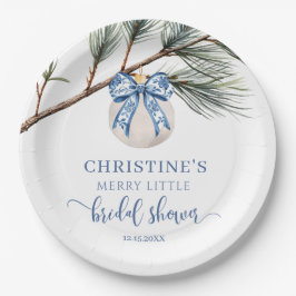Plato De Papel Winter Chinoiserie Bridal Shower Paper Plate