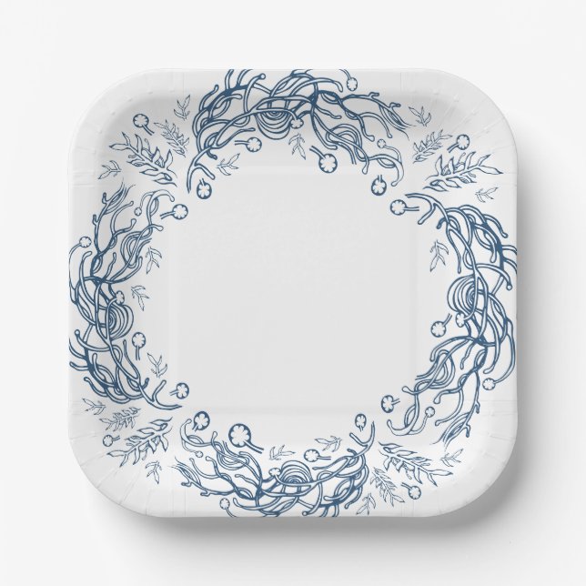 Plato De Papel Winter Holidays Fairy Tales. (Anverso)