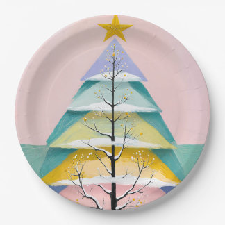 Plato De Papel Winter's Pastel Glow