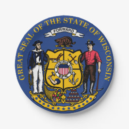 Plato De Papel Wisconsin