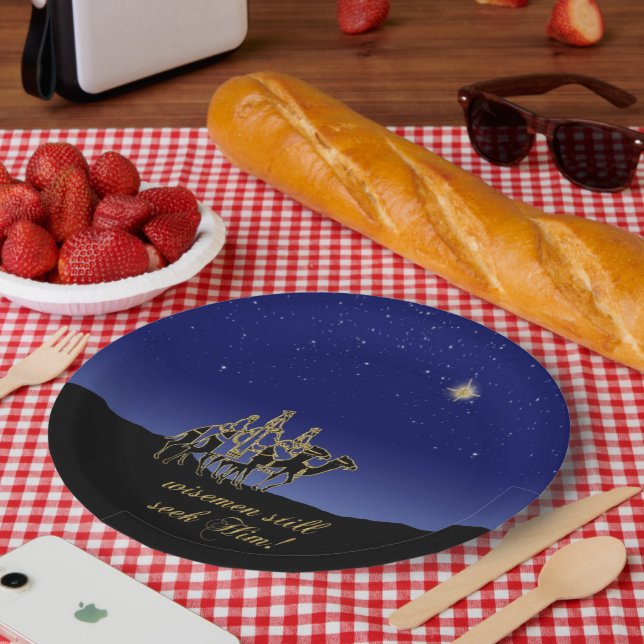 Plato De Papel Wisemen Aún Lo Busca En Papel (Picnic)