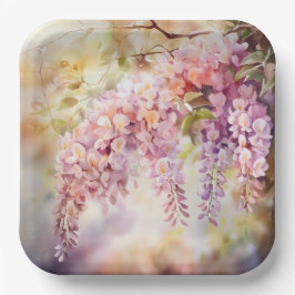 Plato De Papel Wisteria