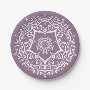Plato De Papel Wisteria Mandala