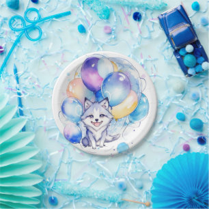 Plato De Papel Wolf Birthday