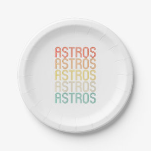 Plato De Papel Womens Astros