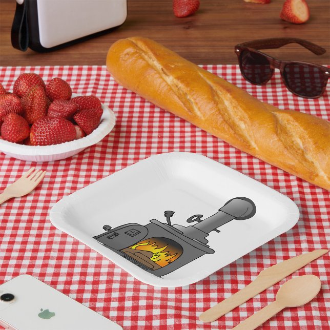 Plato De Papel Wood Burner Stove (Subido por el creador)